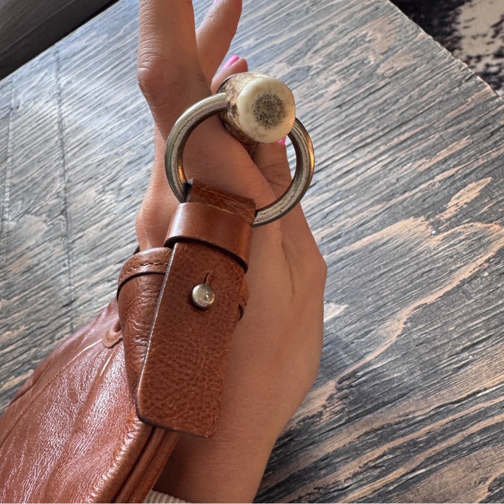 Yves Saint Laurent Tan Leather Mombasa Mini Bag - Picture 8 of 14